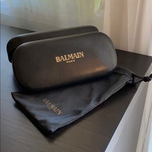 Balmain Sunglasses Case and Pouch